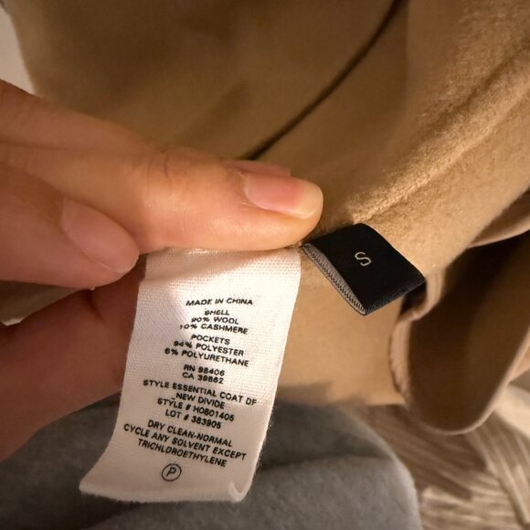 Theory Wool/Cashmere Tan Blazer Coat, small - Picture 4 of 6